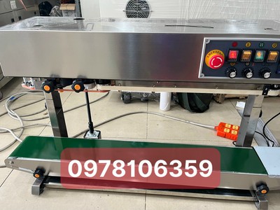 Máy hàn miệng túi liên tục cho túi có dịch nước, máy ép bao nilong, máy hàn túi có nước 1