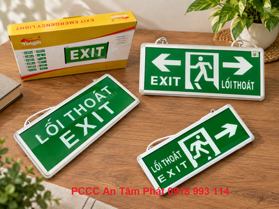 Đèn Exit Thoát Hiểm PCCC Thiết Bị Chỉ Dẫn An Toàn Cho Công Trình 0918993114 2