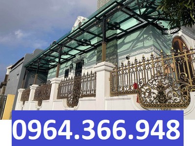 Lắp đặt hàng rào sắt mỹ thuật đồng bộ với cổng và lan can 3