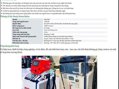 Máy hàn laser 1500w 0