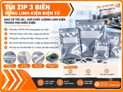 Túi Zip đựng link kiện điện tử 0